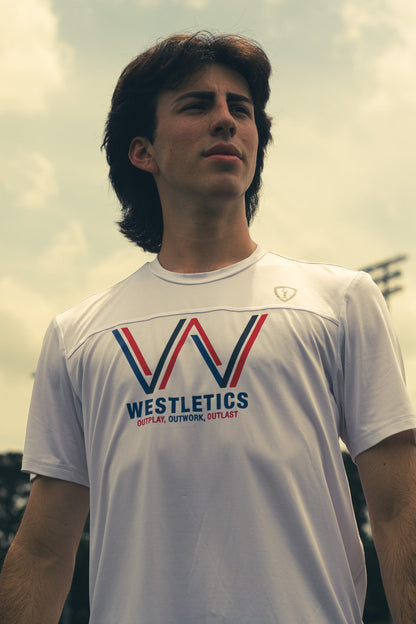 Westletics White Athletic Shirt